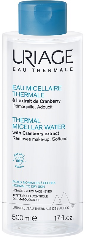 URIAGE EAU MICELLAIRE THERMALE PELLI NORMALI SECCHE 500 ML - Farmafamily.it