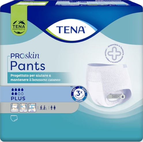 PANNOLONE PER INCONTINENZA TENA PANTS PLUS EXTRALARGE 12 PEZZI - Farmafamily.it