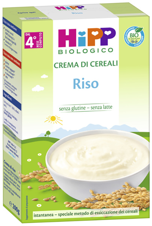 HIPP BIO CREMA CEREALI RISO 200 G - Farmafamily.it