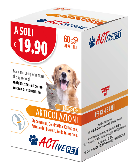 ACTIVE PET ARTICOLAZIONI 60 COMPRESSE - Farmafamily.it