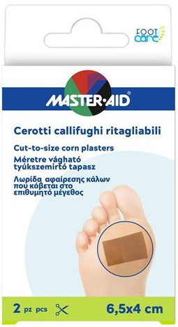 CEROTTO CALLIFUGO MASTER-AID FOOTCARE RITAGLIABILE 64X40 MM 2 PEZZI B3 - Farmafamily.it