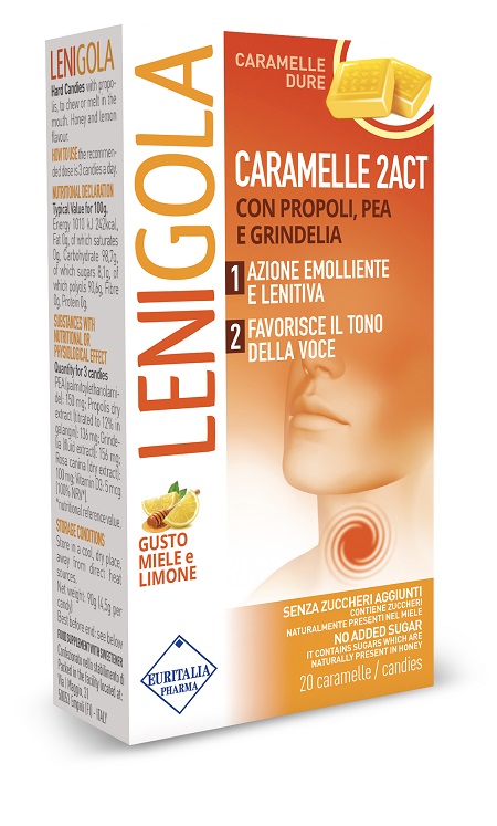 LENIGOLA 2ACT CARAMELLE DURE 20 PEZZI - Farmafamily.it