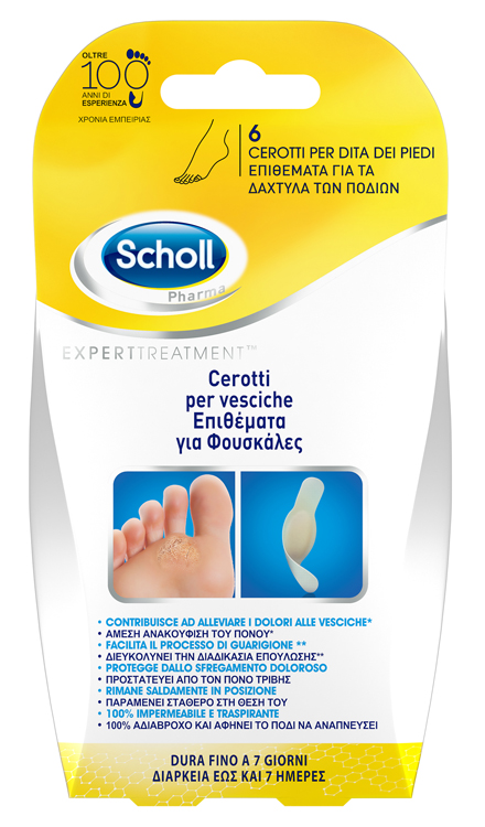 CEROTTO SCHOLL VESCICA DITA PIEDE 6 PEZZI - Farmafamily.it