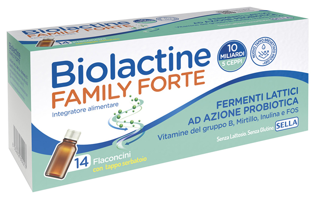 BIOLACTINE FAMILY FORTE 10 MILIARDI 14 FLACONCINI DA 9 ML - Farmafamily.it