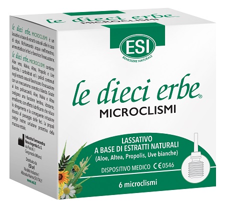 ESI LE DIECI ERBE MICROCLISMI 6 PEZZI - Farmafamily.it