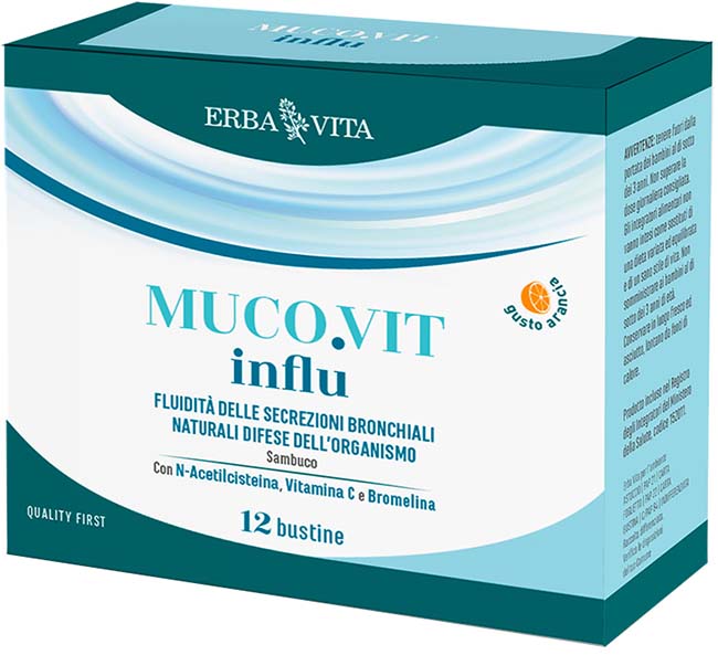 MUCOVIT INFLU 12 BUSTINE - Farmafamily.it