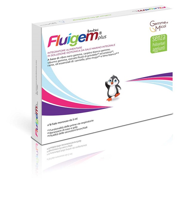 FLUIGEM PLUS BAMBINI 8 FIALE DA 5 ML - Farmafamily.it