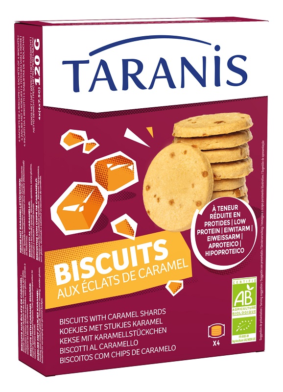 TARANIS BISCOTTI AL CARAMELLO 120 G - Farmafamily.it