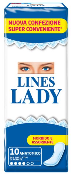 LINES LADY ANATOMICO 10 PEZZI - Farmafamily.it