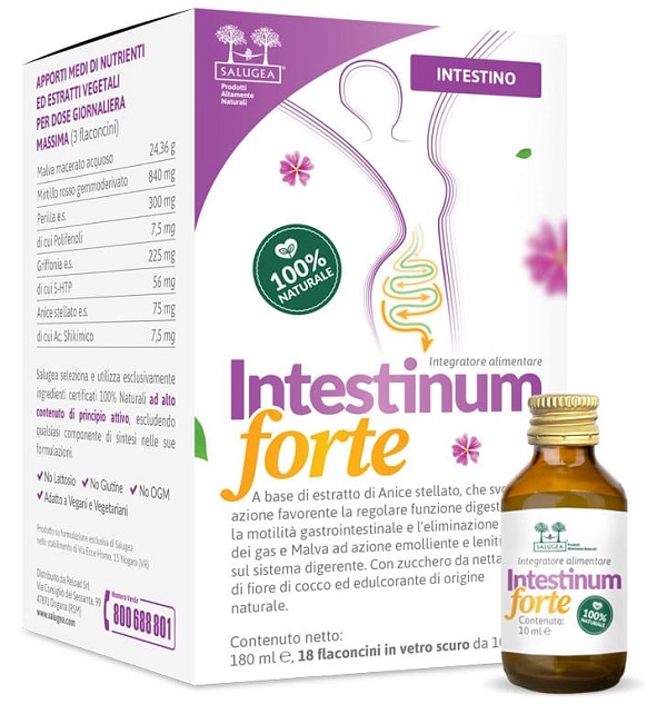 SALUGEA INTESTINUM FORTE 18 FLACONCINI DA 10 ML - Farmafamily.it