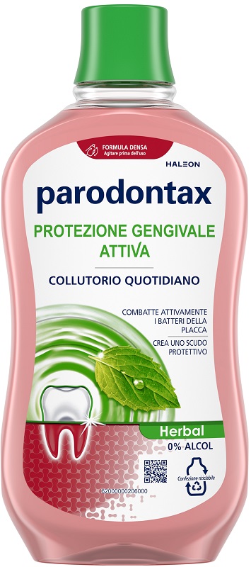 PARODONTAX COLLUTORIO PROTEZIONE GENGIVE HERBAL 500 ML - Farmafamily.it