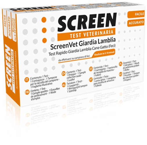 SCREENVET TEST RAPIDO GIARDIA LAMBLIA FECI CANE E GATTO - Farmafamily.it