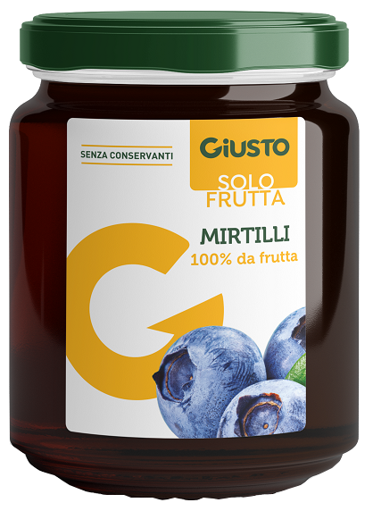 GIUSTO SOLO FRUTTA MARMELLATA MIRTILLI 284 G - Farmafamily.it