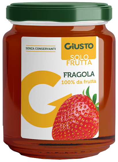 GIUSTO SOLO FRUTTA MARMELLATA FRAGOLE 284 G - Farmafamily.it