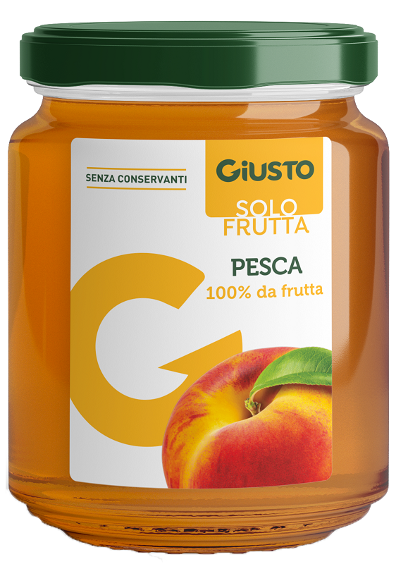 GIUSTO SOLO FRUTTA MARMELLATA PESCA 284 G - Farmafamily.it
