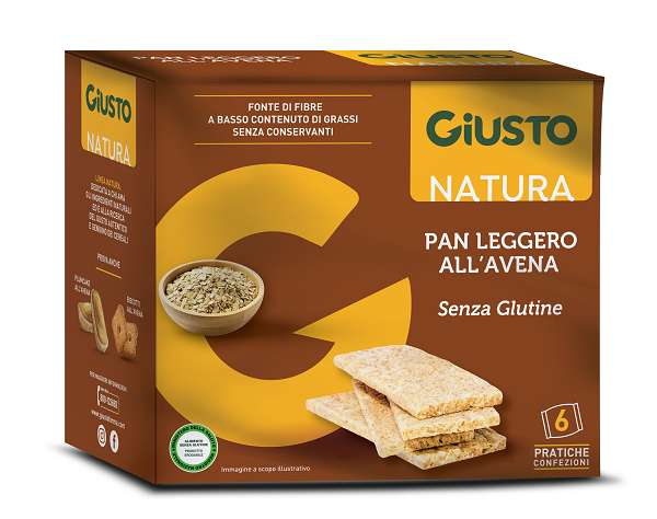 GIUSTO SENZA GLUTINE PANLEGGERO ALL'AVENA 6 CONFEZIONI DA 25G - Farmafamily.it