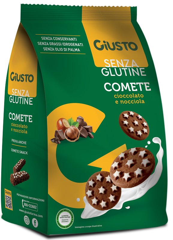 GIUSTO SENZA GLUTINE COMETE BISCOTTI 200 G - Farmafamily.it