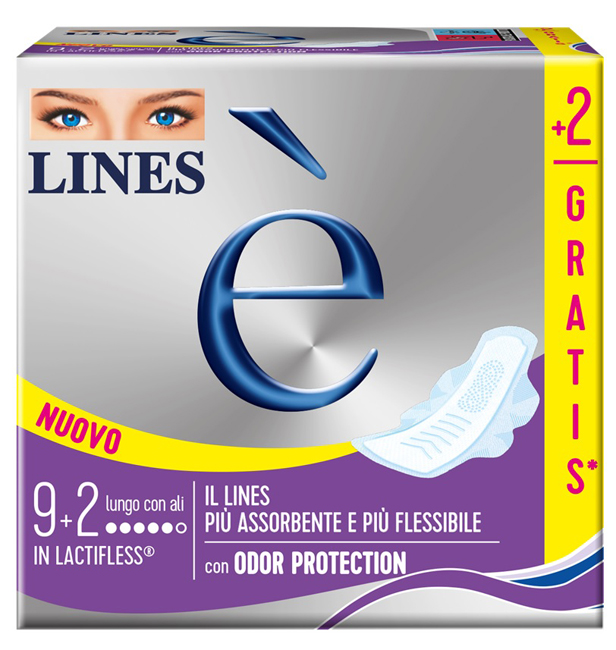 LINES E' LUNGO CARRY PACK 9 + 2 PEZZI - Farmafamily.it