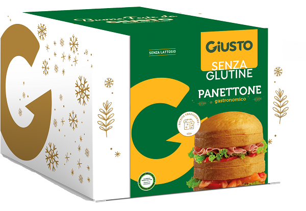 GIUSTO SENZA GLUTINE PANETTONE GASTRONOMICO 400 G - Farmafamily.it