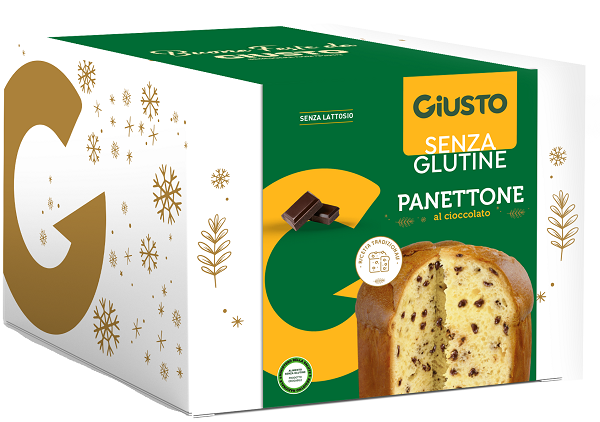 GIUSTO SENZA GLUTINE PANETTONE AL CIOCCOLATO 500 G - Farmafamily.it