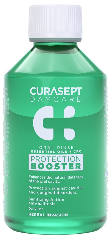 CURASEPT DAYCARE COLLUTORIO PROTECTION BOOSTER HERBAL INVASION 250 ML - Farmafamily.it