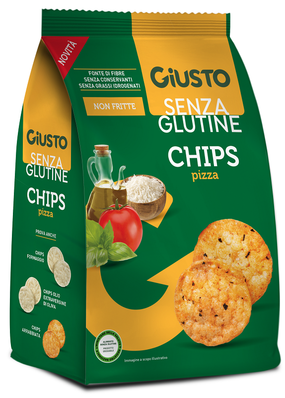 GIUSTO SENZA GLUTINE CHIPS PIZZA 40 G - Farmafamily.it
