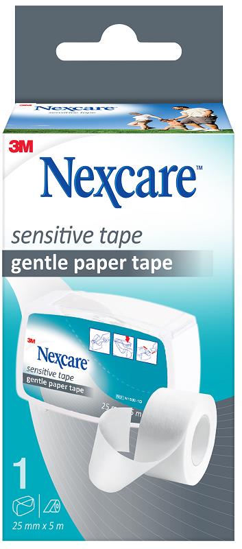 CEROTTO SU ROCCHETTO NEXCARE SENSITIVE TAPE 2,5X500CM NO DISPENSER - Farmafamily.it