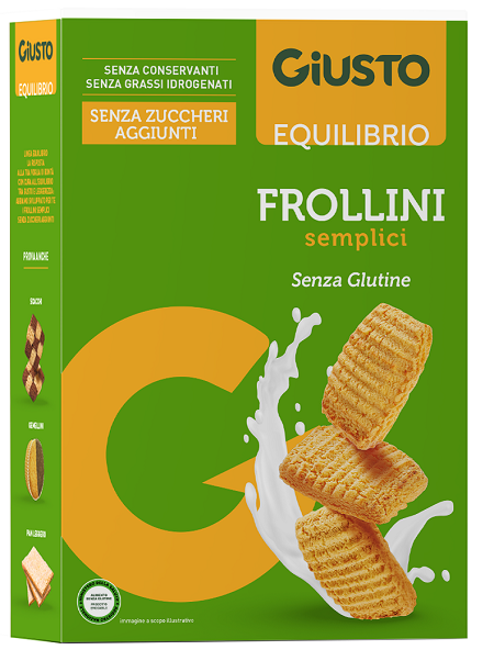 GIUSTO SENZA GLUTINE FROLLINI SEMPLICI 250 G - Farmafamily.it