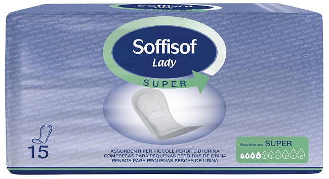 PANNOLONE PER INCONTINENZA SOFFISOF LADY CLASSIC SUPER 15 PEZZI - Farmafamily.it