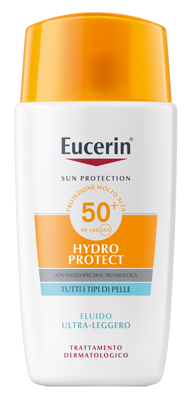 EUCERIN SUN FACE HYDRO PROTECT FLUIDO ULTRA LEGGERO SPF50+ 50 ML - Farmafamily.it