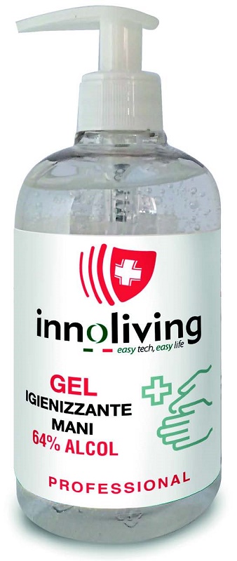 INNOLIVING GEL IGIENIZZANTE MANI 64% ALCOL 500 ML - Farmafamily.it