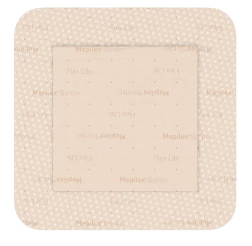 MEDICAZIONE IN SCHIUMA DI POLIURETANO MEPILEX BORDER FLEX LITE 10X10 CM 5 PEZZI - Farmafamily.it