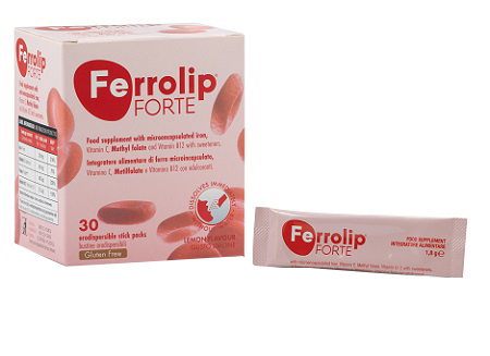 FERROLIP FORTE 30 STICK PACKS DA 1,8 G GUSTO LIMONE - Farmafamily.it