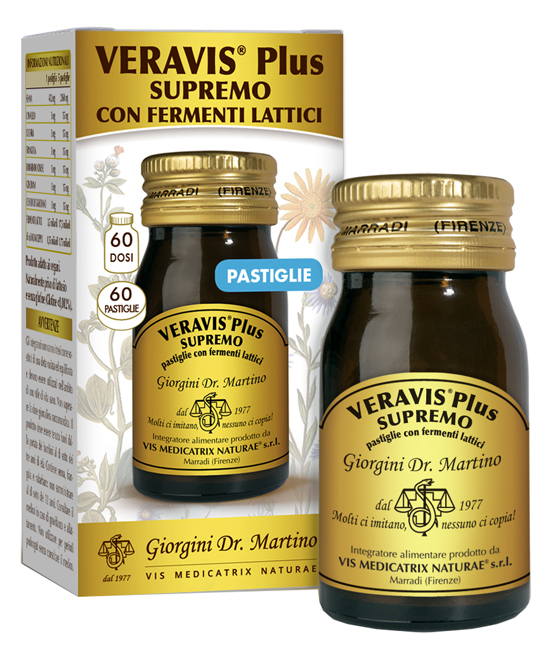 VERAVIS PLUS SUPREMO 60 PASTIGLIE FERMENTI LATTICI - Farmafamily.it