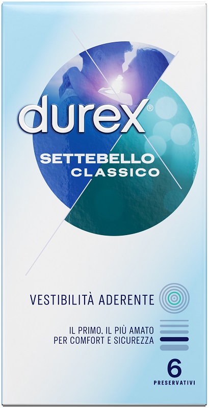 PROFILATTICO DUREX SETTEBELLO CLASSICO 6 PEZZI - Farmafamily.it