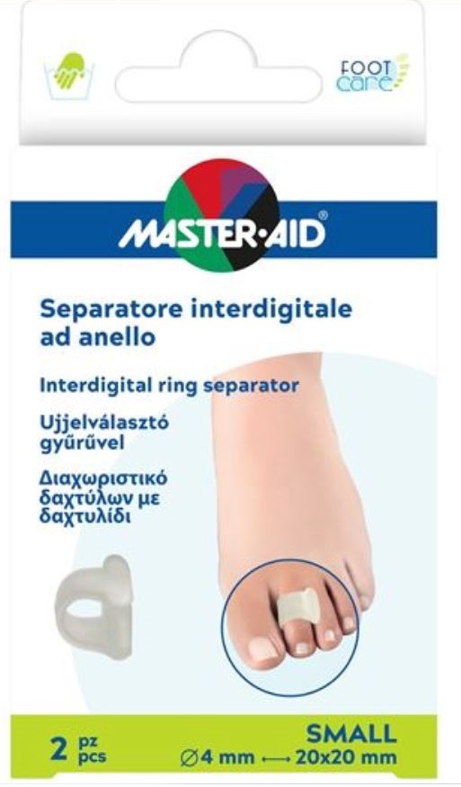 SEPARATORE DITA MASTER-AID FOOTCARE CON ANELLO LARGE 2 PEZZI C18 - Farmafamily.it