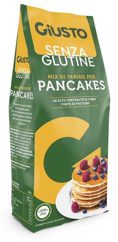 GIUSTO SENZA GLUTINE MIX PANCAKE 400 G - Farmafamily.it