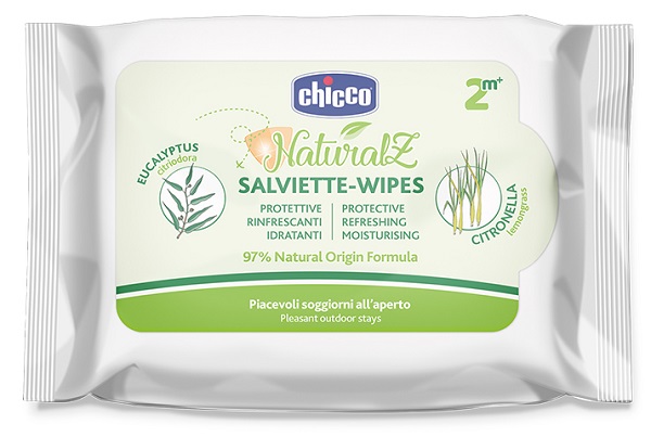 CHICCO ZANZA SALVIETTE NATURALE 20 PEZZI - Farmafamily.it