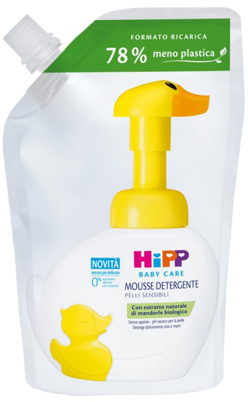 HIPP BABY CARE RICARICA MOUSSE DETERGENTE PAPERELLA FUN 250 ML - Farmafamily.it