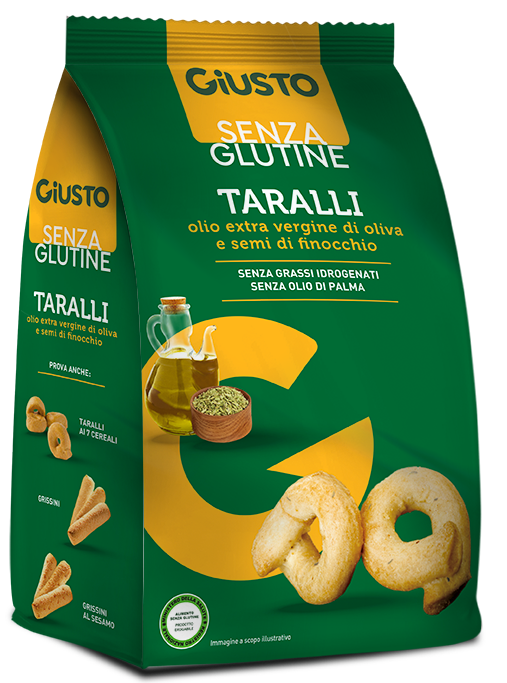 GIUSTO SENZA GLUTINE TARALLI FINOCCHIO 175 G - Farmafamily.it