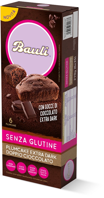 BAULI PLUMCAKE EXTRA DARK DOPPIO CIOCCOLATO 210 G - Farmafamily.it