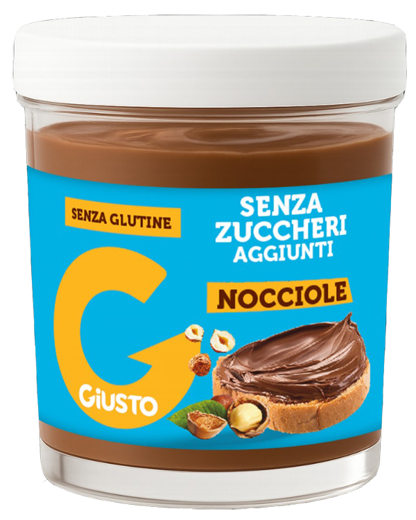 GIUSTO SENZA ZUCCHERO CREMA GIANDUIA NOCCIOLE 200 G - Farmafamily.it