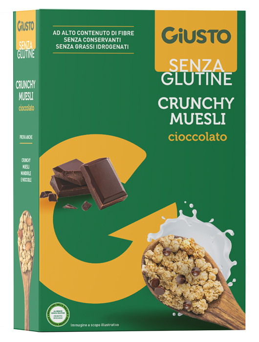 GIUSTO SENZA GLUTINE MUESLI AVENA E CIOCCOLATO 375 G - Farmafamily.it