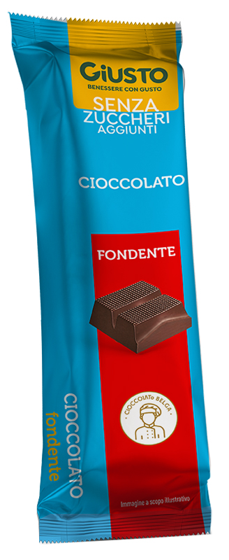 GIUSTO SENZA ZUCCHERO BARRETTA CIOCCOLATO FONDENTE 42 G - Farmafamily.it