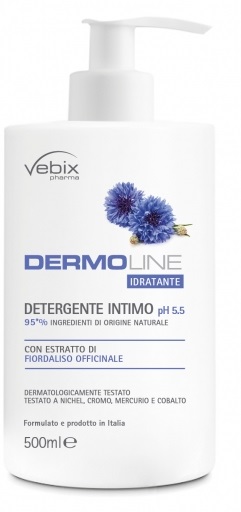 VEBIX DERMOLINE FIORDALISO DETERG.INTIMO 500 ML - Farmafamily.it