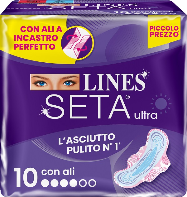 LINES SETA ULTRA ASSORBENTI ALI DWCT 10 PEZZI - Farmafamily.it