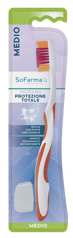 SPAZZOLINO TOTAL PROTECTION SETOLE MEDIE SOFARMAPIU' - Farmafamily.it