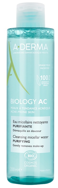 ADERMA BIOLOGY AC ACQUA MICELLARE DETERGENTE PURIFICANTE 200 ML - Farmafamily.it
