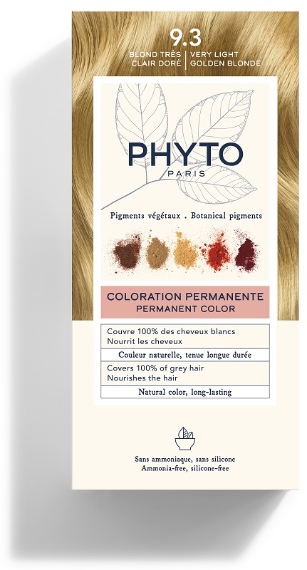COLOR KIT 9,3 BIONDO CHIARISSIMO DORATO LATTE RIVELATORE 50 ML + CREMA COLORANTE 50 ML + MASCHERA PROTETTIVA COLORE 12 ML + GUANTI - Farmafamily.it