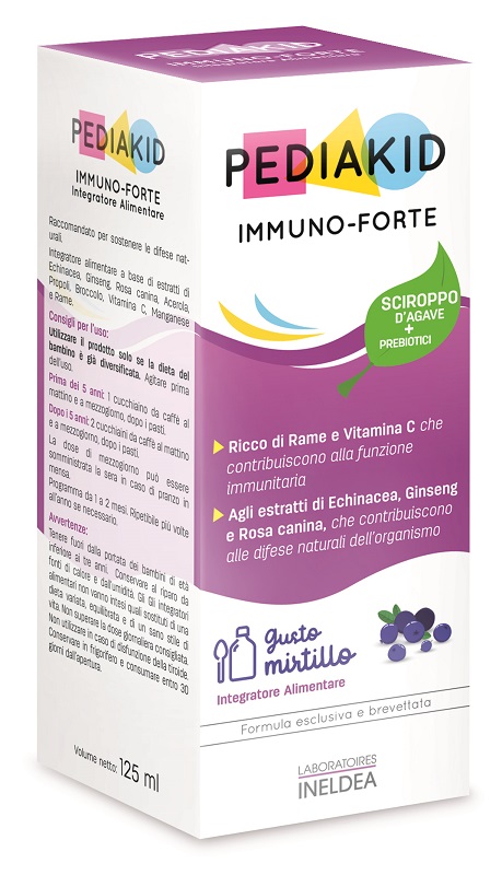 PEDIAKID IMMUNO FORTE SCIROPPO 125 ML - Farmafamily.it